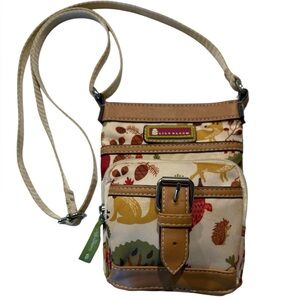 Lily Bloom Mini Crossbody Bag with Silver Hardware